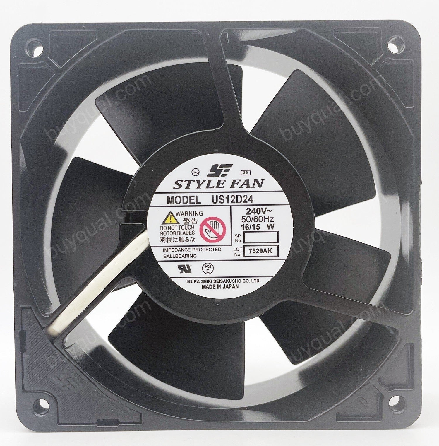 STYLE US12D24 240V 16/15W Cooling Fan STYLE US12D24 240V 16/15W Cooling Fan